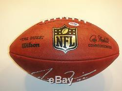 Ray Lewis # 52 Psa / Adn Signé Officiel Wilson NFL Football Certifié Autograph