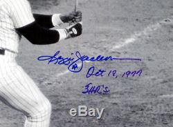 Reggie Jackson Autographié 16x20 Photo Yankees 3 Hr 18 Octobre 77 Psa / Adn 2692
