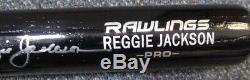 Reggie Jackson Autographié Signé Rawlings Bat Yankees, Psa De A / Adn 110760