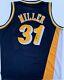Reggie Miller Signé Indiana Pacers Jersey Mitchell & Ness 1993-1914 Psa / Adn