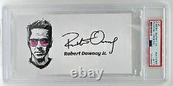 Robert Downey Jr a signé le découpe autographe PSA/DNA IRONMAN