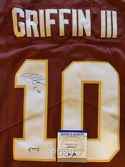Robert Griffin III Autographié/signé Washington Redskins NFL Jersey Psa/dna Coa
