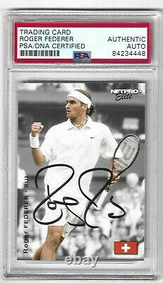 Roger Federer A Signé La Carte Rookie Rc 2003 Netpro Tennis #s2 Auto Psa/adn Rare