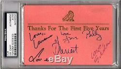 Saturday Night Live Cast (6) Avec Bill Murray, Psa / Dna & Jsa Autographié Et Signé