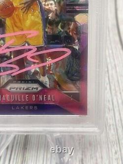Shaquille O'Neal 2019-20 Panini Prizm Pink Ice Auto Hard Signed #11 PSA/DNA 10		 <br/>   
 <br/>
Shaquille O'Neal 2019-20 Panini Prizm Rose Glace Autographe Dur Signé #11 PSA/DNA 10