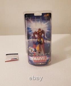 Spiderman Stan Lee Signé Marvel Iron Man Figurine Psa Adn Itp 04/2013 Avengers
