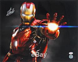 Stan Lee Authentique Signé Iron Man 16x20 Photo Marvel Comics Psa / Dna 2