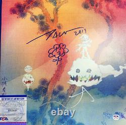 Takashi Murakami Et Kanye West Ont Signé Vinyl Psa/adn Coa Kids Voir Ghosts Sketch