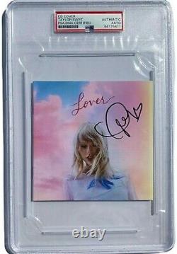 Taylor Swift A Signé Lover CD Cover Album Me! 1989 Folklore Evermore Psa/dna