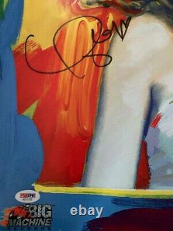 Taylor Swift Autographié 2011 Peter Max Fearless Poster Psa Dna Ad11730