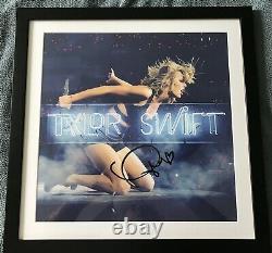 Taylor Swift Signé 1989 Live Neon Lithographie Psa Dna Coa Loa Autographe #ac04185
