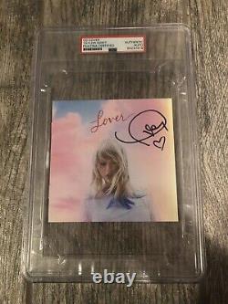 Taylor Swift Signé Lover CD Psa/dna Coa Encapsulé Rare! Auto-moi! Chanteur