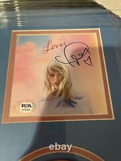 Taylor Swift Signé Lover Encadré CD Rare Psa/dna Coa M'a Autographié! Sans Peur