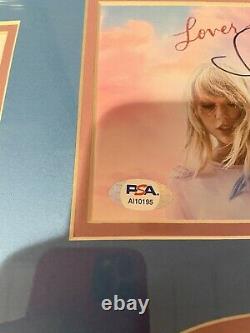 Taylor Swift Signé Lover Encadré CD Rare Psa/dna Coa M'a Autographié! Sans Peur