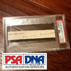Theodore Roosevelt Psa/dna Lambbed Hand Signed Full Signature Autograph
