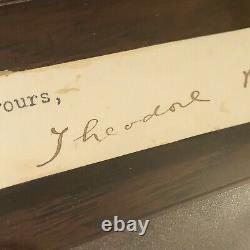 Theodore Roosevelt Psa/dna Lambbed Hand Signed Full Signature Autograph