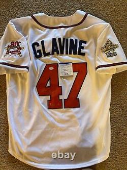Tom Glavine Autographié/signé Atlanta Braves Mlb Jersey Psa/dna Authentifié