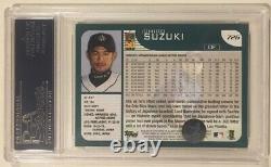 Topps Ichiro Suzuki 2001 Signé Autographed Rookie Baseball Card Psa/dna Mariner