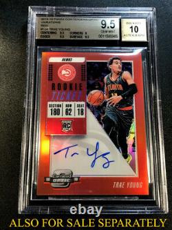 Trae Young 2018 Panini Stainless Stars Gold Rookie Rc /10 Psa/dna 10 Auto