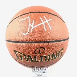 Tyrese Haliburton Signé Basketball Psa/adn Sacramento Kings Autographié