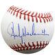 Vente! Henderson Rickey Autographié Lmb Baseball Yankees, A # 24 De Psa / Adn