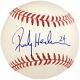 Vente! Rickey Henderson Autographed Mlb Baseball Yankees, A’s #24 Psa/dna