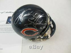 Walter Payton Autographié Signé Chicago Bears Mini Casque Psa Adn Loa 2