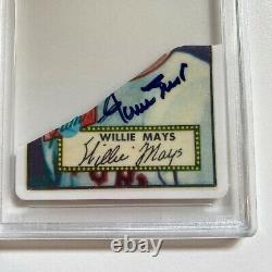 Willie Mays Signé Autographié 1952 Topps Porcelaine Carte De Baseball Coupe Dna Psa