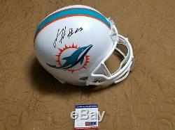 Xavien Howard Autographié Signé Taille Miami Dolphins Casque Intégral Psa Adn