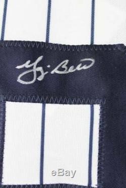 Yankees Yogi Berra Jersey Authentique Majestic Signé Autographié Psa / Adn